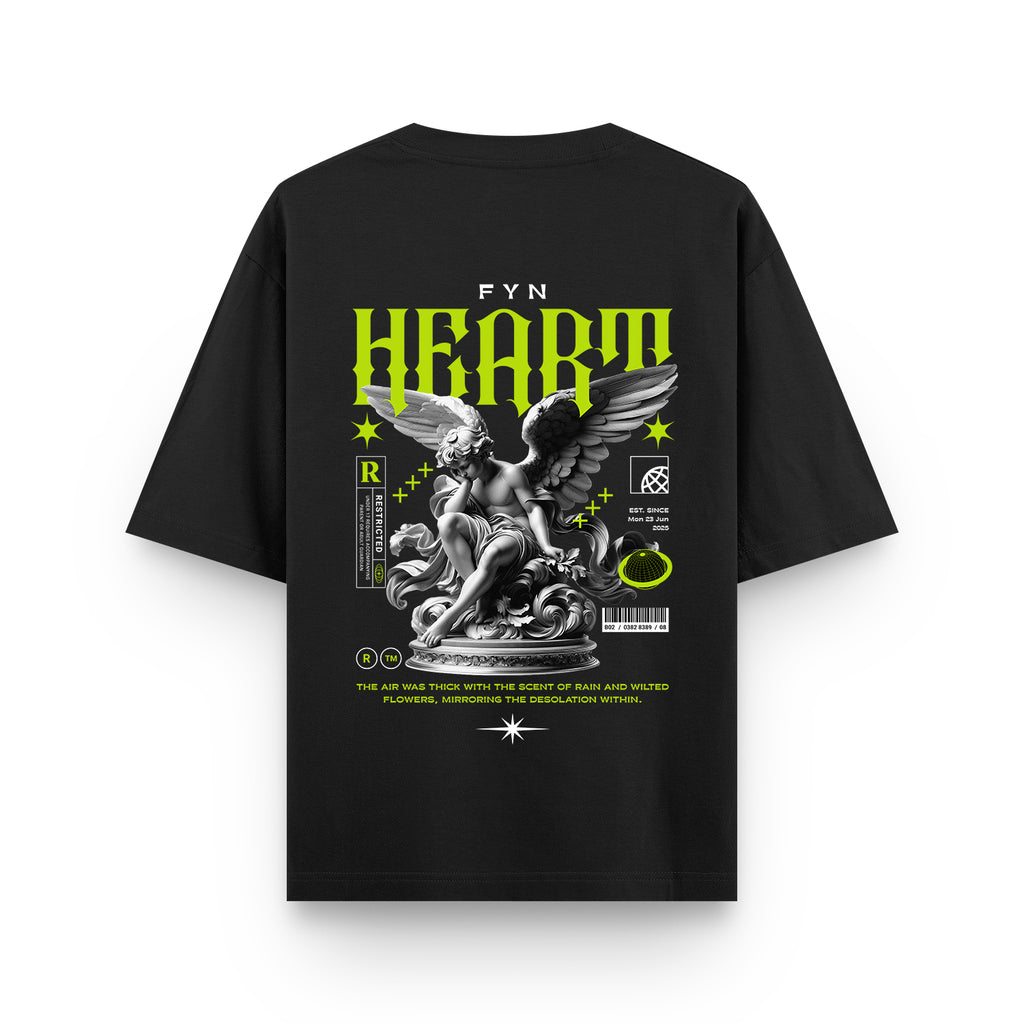 "FYN Heart – Neon Grunge Angel Tee"