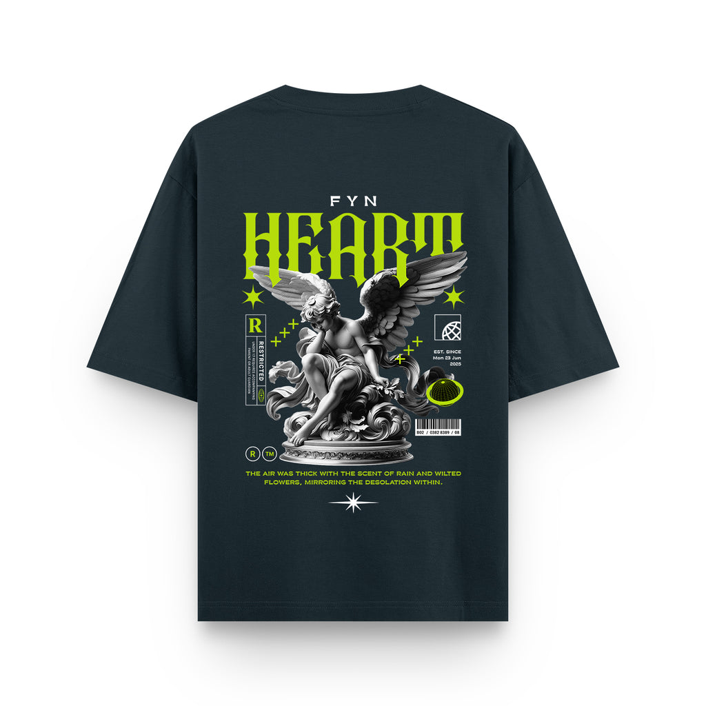 "FYN Heart – Neon Grunge Angel Tee"